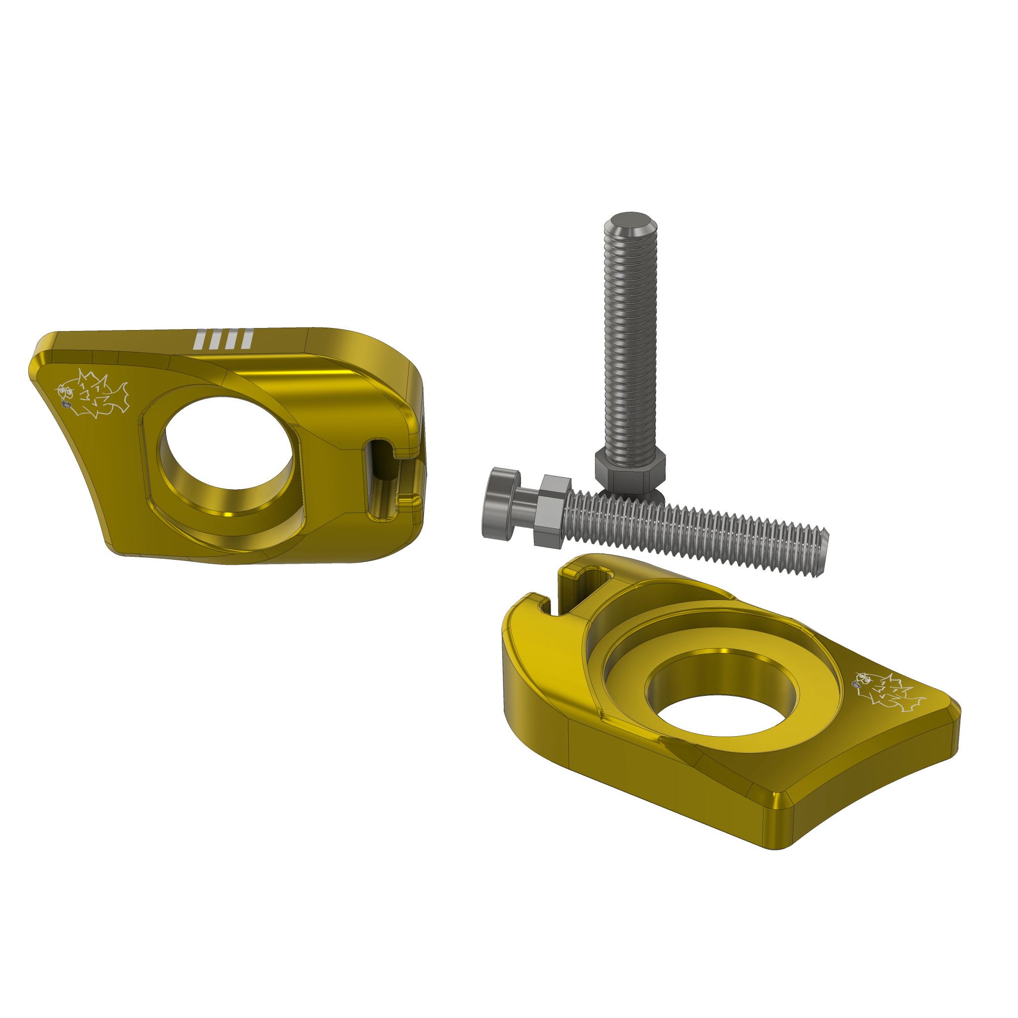 Prickly Ultra Bee Axle Blocks by Ventus Bikes USA | Electric Dirt Bike aftermarket parts