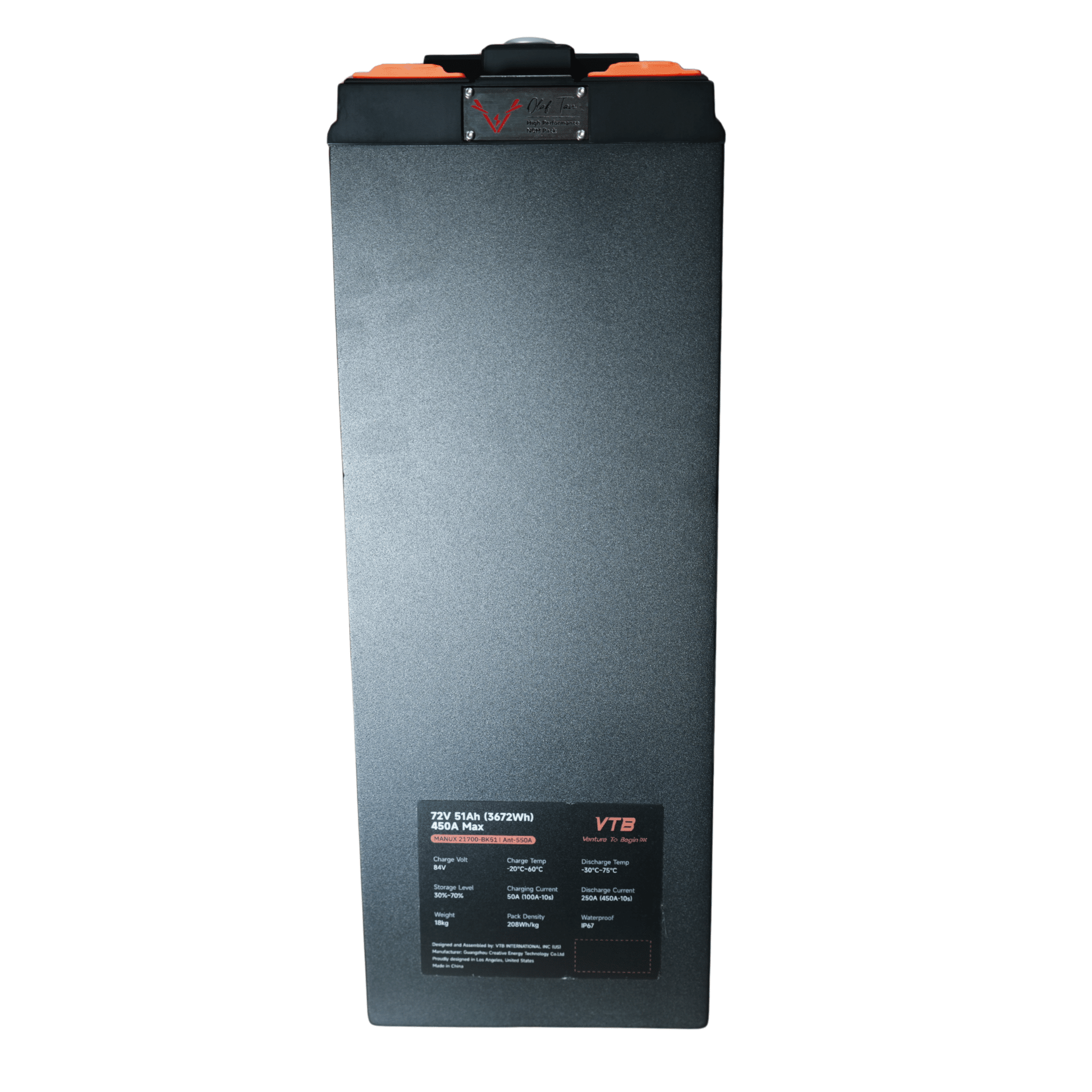 Ventus Battery EVO GT 72V 51Ah (Surron Light Bee Fitment) by Ventus Bikes USA | Electric Dirt Bike Parts/Components