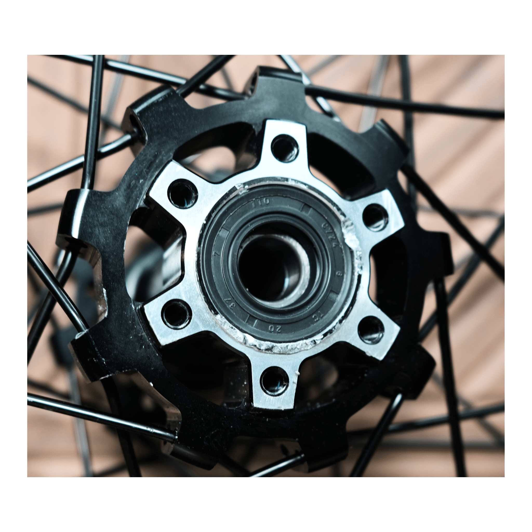 Ventus V1+18" Rear Wheel and Tire (Ventus OEM) Minor Shipping Damage! by Ventus Bikes USA | Electric Dirt Bike OEM Replacement Parts
