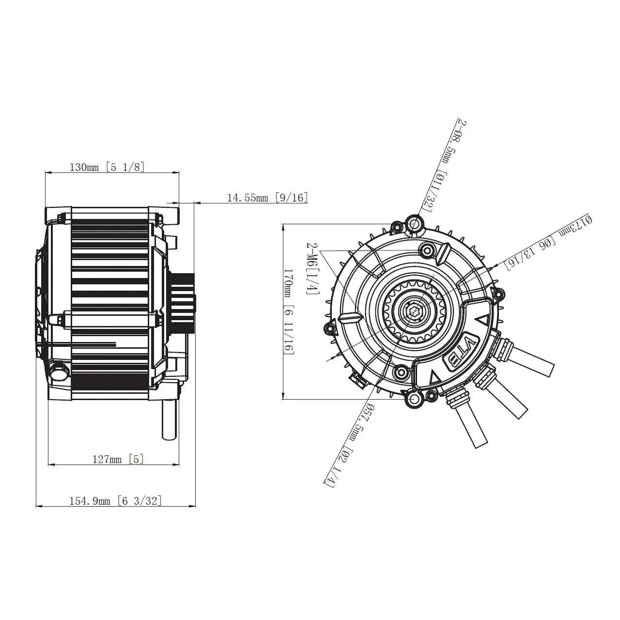 Ventus VTB Ryuga 52kW Motor by Ventus Bikes USA | Electric Dirt Bike Parts/Components