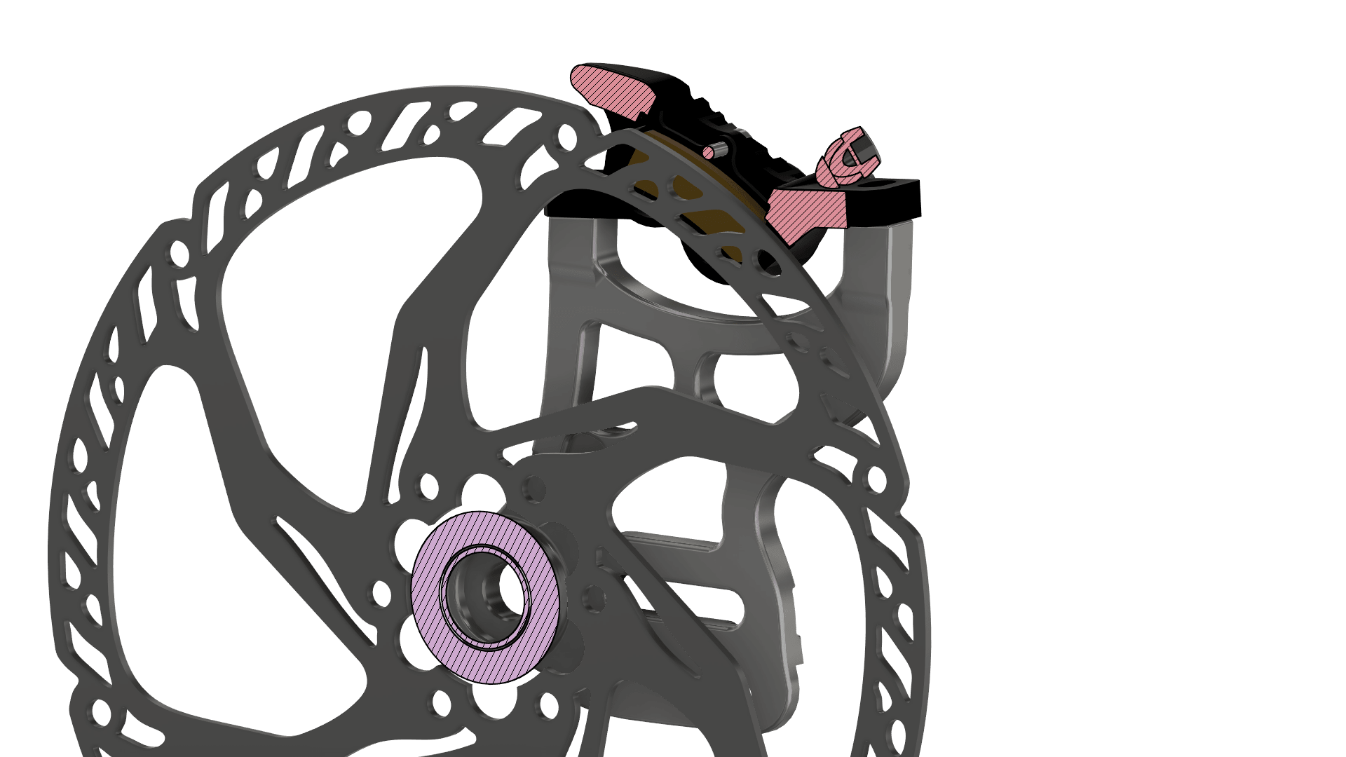 220mm Rear Caliper Mount by Ventus Bikes USA | Electric Dirt Bike Vehicles & Parts