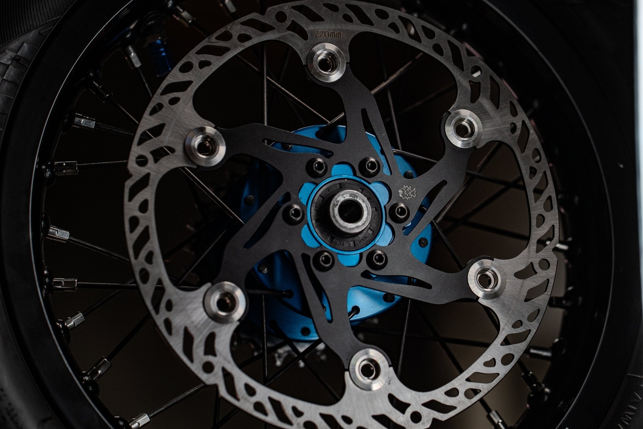 Prickly Floating Rotors 220mm by Ventus Bikes USA | Electric Dirt Bike Prickly