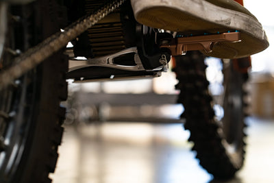 Prickly Footpeg Brackets E Ride by Ventus Bikes USA | Electric Dirt Bike Vehicles & Parts