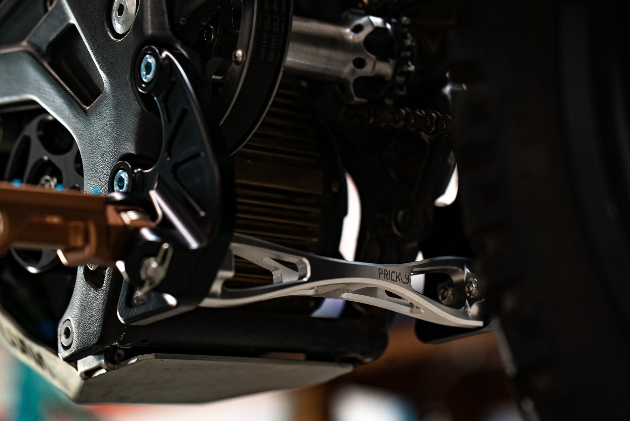 Prickly Footpeg Brackets E Ride by Ventus Bikes USA | Electric Dirt Bike Vehicles & Parts