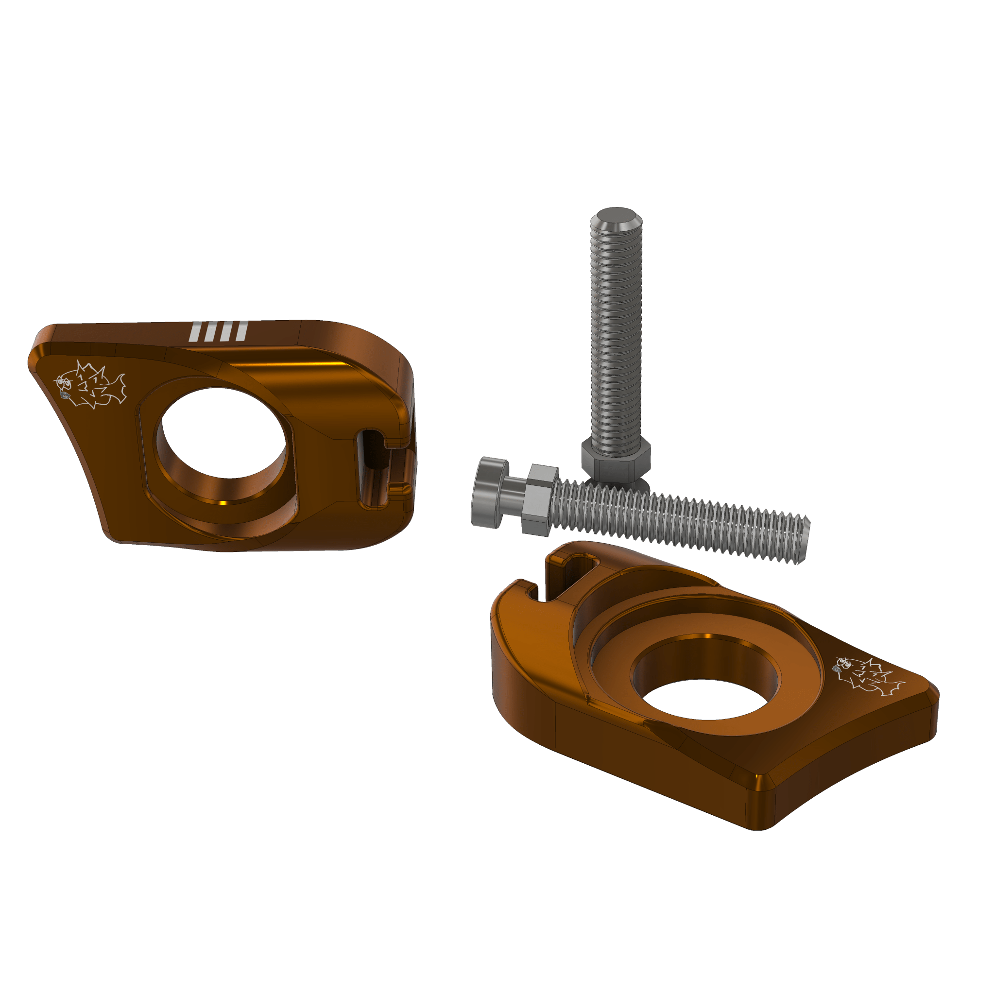 Prickly Ultra Bee Axle Blocks by Ventus Bikes USA | Electric Dirt Bike aftermarket parts