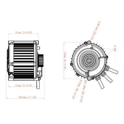 Ventus Ryuga 81kW Motor by Ventus Bikes USA | Electric Dirt Bike Parts/Components